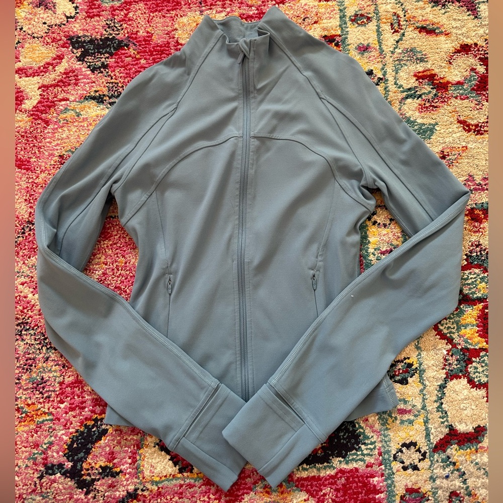 Lululemon Define Cropped Jacket Crater Blue